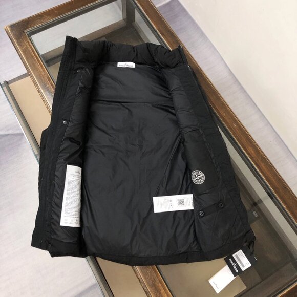 Stone Island Stand - Collar Down Vest (Black) - Picture 5 of 7